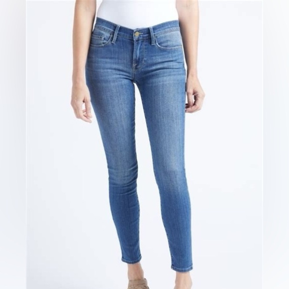 FRAME "Le Skinny de Jeanne" Mid-Rise Skinny Jeans 27
